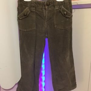 Green dog pants for children